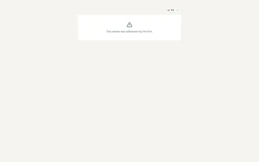If the law firm has closed the link, the page shows an understandable message and no content of the document at all.