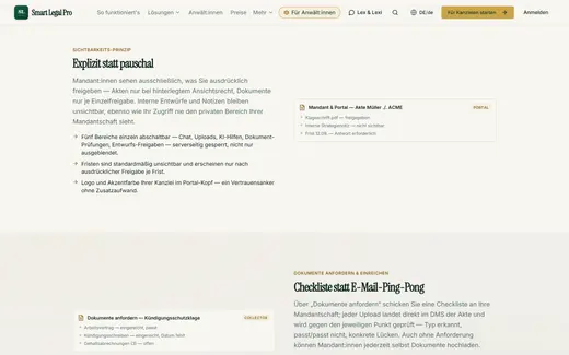 Mandantenportal: ein Zugang für Ihre Mandantschaft